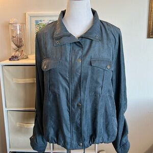 NWOT "Summer" Jacket. Light Material Denim Blue Color